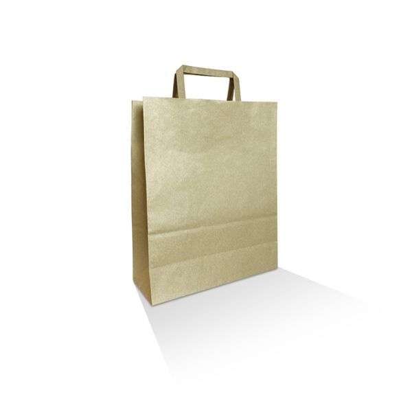 brown kraft bag/flat paper handle/extra small 90gsm