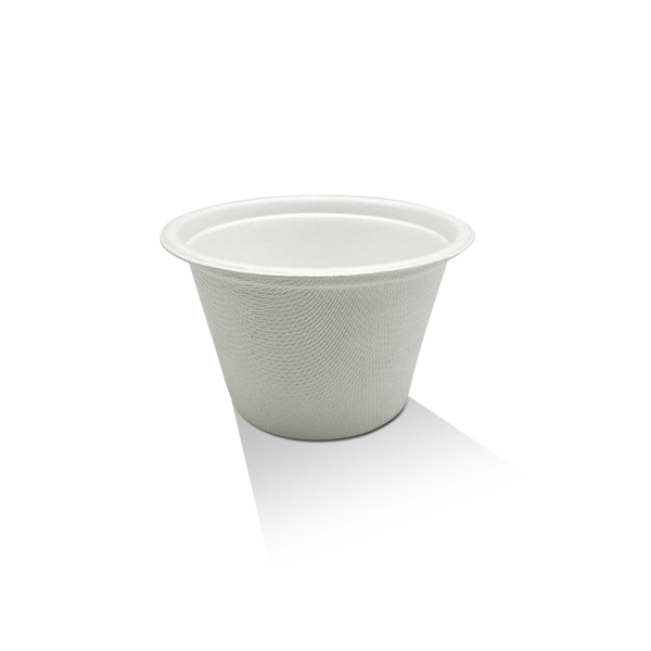 BAGASSE PORTION CUPS WITH LIDS