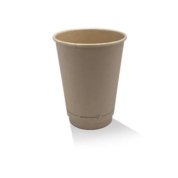 12oz Aqueous Coated Bamboo DW Cup 500pc/ctn