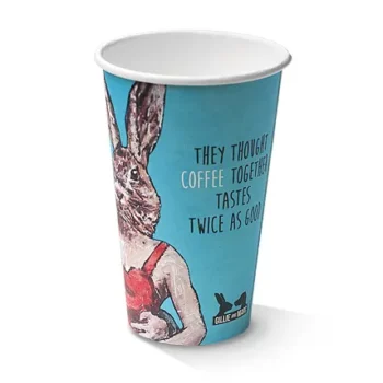 12 OZ PLA Coated SW Cup/Art Print 80mm 1000pc/ctn