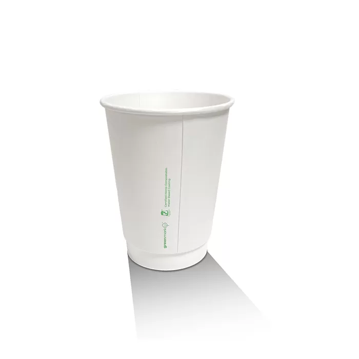 12oz Aqueous Coated White DW Cup 500pc/ctn