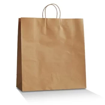 Brown Kraft Bag /Twisted paper handle- Large 250pc/ctn