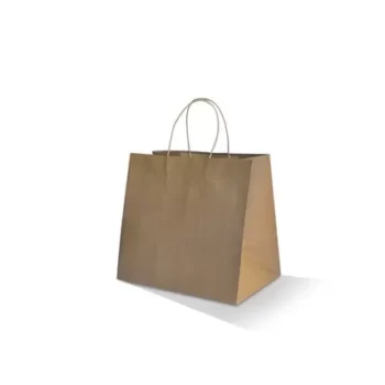 Brown Kraft Bag/Twisted paper handle/Takeaway Small 100gsm 250pc/ctn