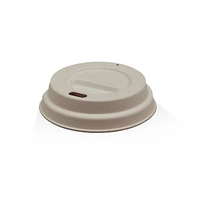 Bagasse Lid- 6/8/10 oz/Natural 1000pc/ctn
