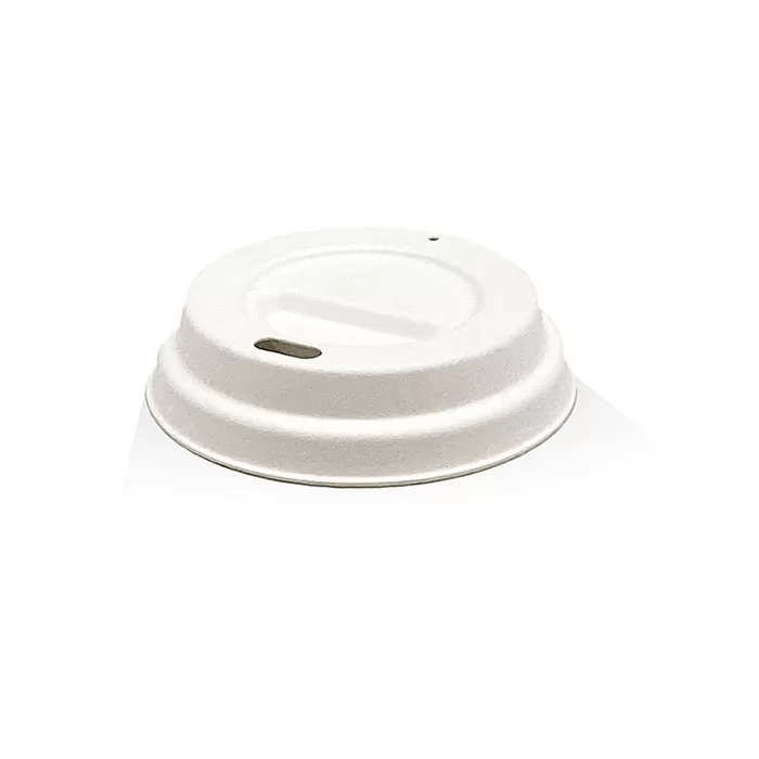 Bagasse Lid- 6/8/10 oz /White 1000pc/ctn