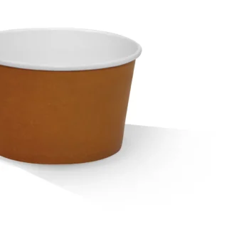PLA Coated Paper Bowl 12OZ Brown 500pc/ctn