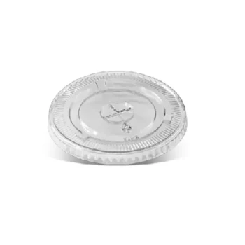 Clear PLA Flat Lid 90mm-CC16/22/24oz 1000pc/ctn