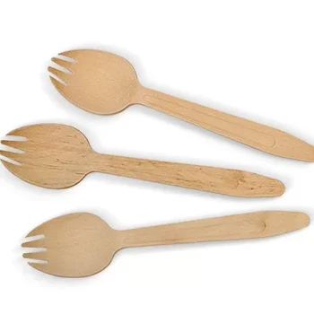 Coated Wooden Spork 2000pc/ctn