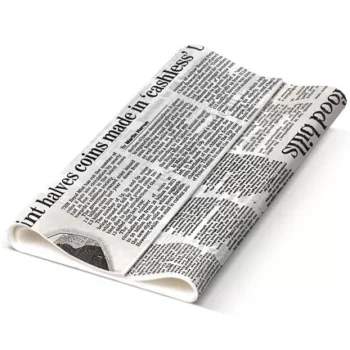 #Greaseproof Paper Newsprint 190 x 300mm – 200/ream