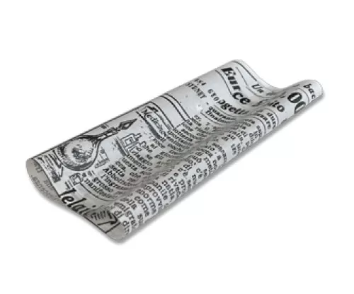 #Greaseproof Paper Newsprint Half 190 x 150mm – 400/ream
