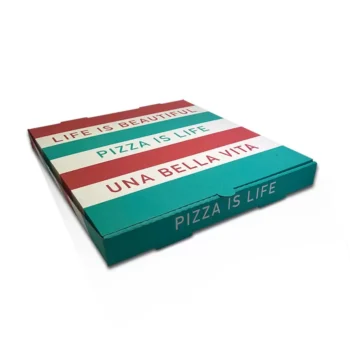 PIZZA BOX WHITE PRINTED 15 INCH 50/BUNDLE