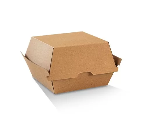 Burger Box/Brown Corrugated Plain/Brown 250pc/ctn
