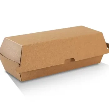 Hot Dog Box/Brown Corrugared Plain/Brown 200pc/ctn
