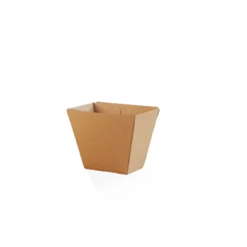 Chip Cup/Brown Corrugated Plain/Brown 500pc/ctn