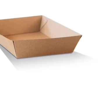 Tray Square/Brown Corrugated Plain/Brown 250pc/ctn