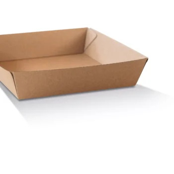 KRAFT CORRUGATED TAKEAWAY TRAYS