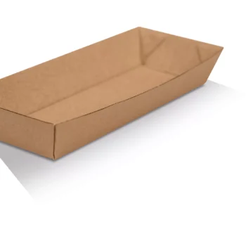 Hot Dog Tray/Brown Corrugated Kraft/Plain 600pc/ctn