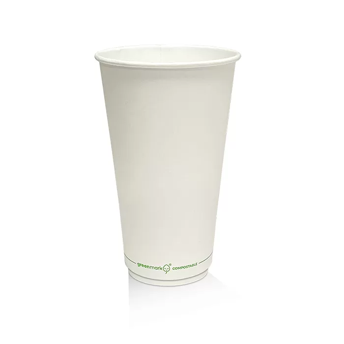 16 oz PLA Coated DW Cup/Plain 500pc/ctn