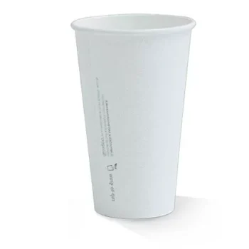 20 OZ PLA Coated SW Cup/Plain white 1000pc/ctn