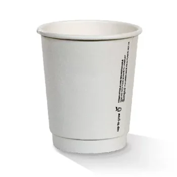 8 OZ PLA Coated DW Cup/Plain Standard 500pc/ctn