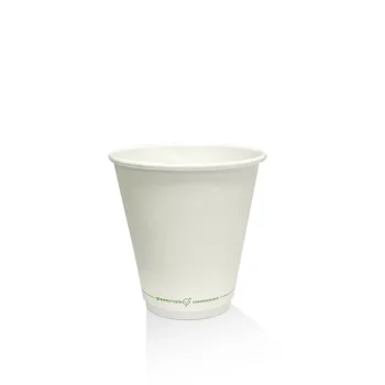 8 OZ PLA Coated DW Cup/Plain 90mm 500pc/ctn