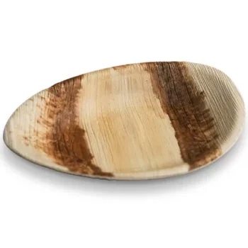 Palm Oval Plate Medium 20cm 100pc/ctn