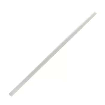 Paper Straw Cocktail-Plain White 2500pc/ctn