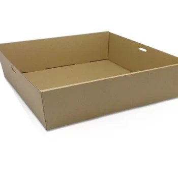 Brown Corrugated Square Catering Tray- Large-100/ctn