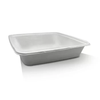 Square Takeaway Tray 9″ 200pc/ctn