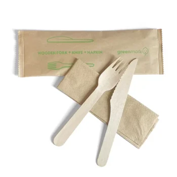 Wooden Fork Knife Napkin Set 400set/ctn
