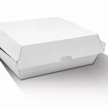 Dinner Box / / White Corrugated / Plain 150pc/ctn