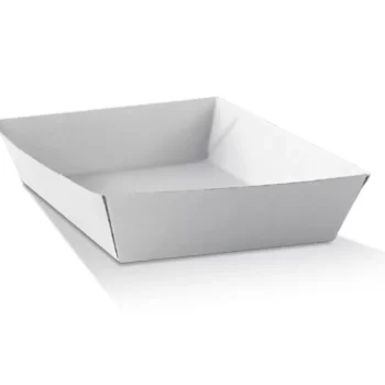 White corrugated tray / square 250pc/ctn