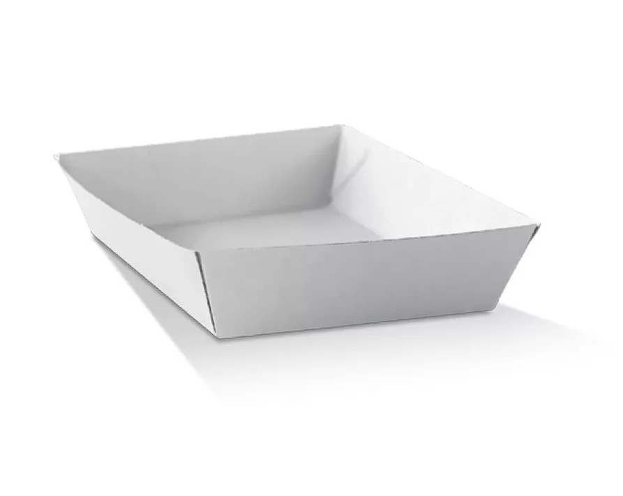 White corrugated tray / square 250pc/ctn