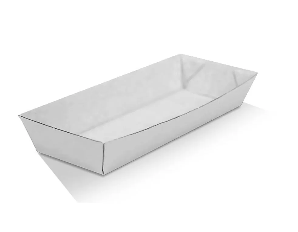 White corrugated tray / hot dog 600pc/ctn