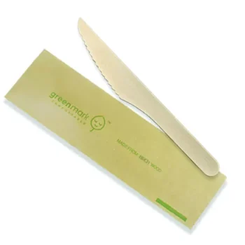 Wooden Knife 165mm individually wrapped 500pc/ctn